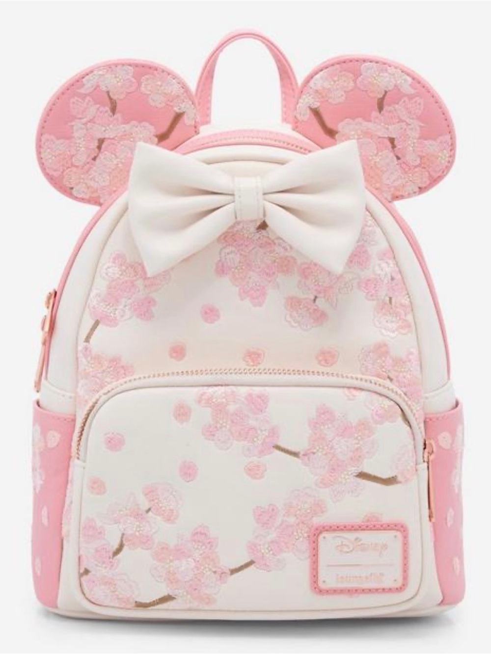 Exclusive Loungefly Disney Pink Cherry Blossom Mini Mouse Backpack